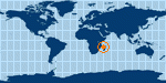 Location of Moroni,Comoros