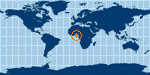 Location of Lome,Togo